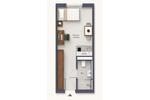 Etagenwohnung Wiesbaden Klarenthal - 1 Zimmer, 20 m&sup2;, 430&euro; | Angebot:26618610