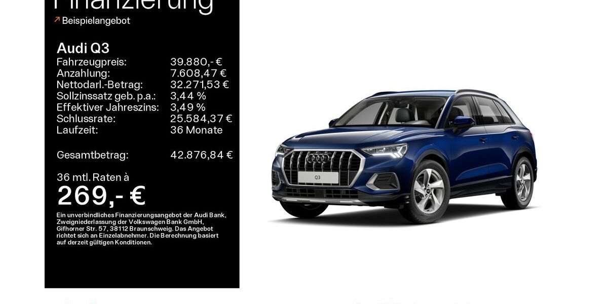 Audi Q3 17.724 km 39.880 &euro; Hofheim 65719