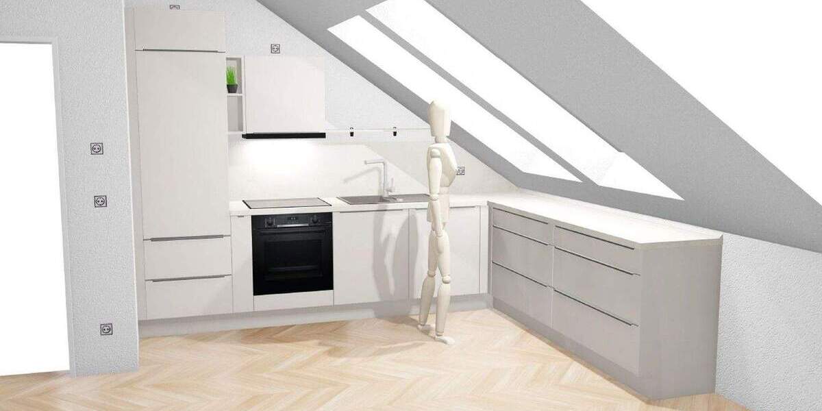 Altbau trifft Moderne - Lichtdurchflutete, klimatisierte Dachgeschosswohnung in kernsaniertem Altbau 3 zimmer