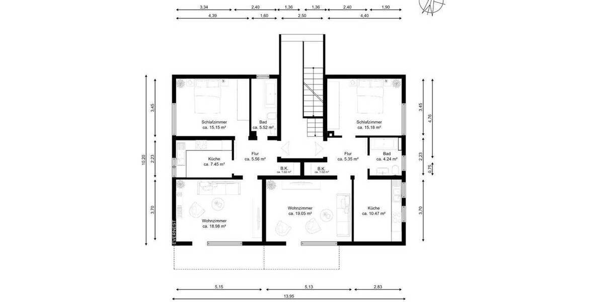 Mehrfamilienhaus, Wohnhaus Wiesbaden Biebrich - 1 Zimmer, 288 m&sup2;, 875.000&euro; | Angebot:26851610