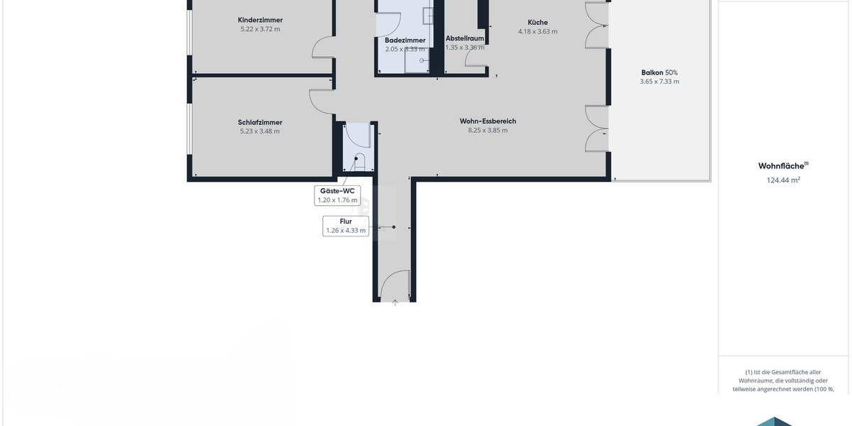Etagenwohnung Bingen am Rhein Bingen - 3 Zimmer, 123 m&sup2;, 638.820&euro; | Angebot:26106524