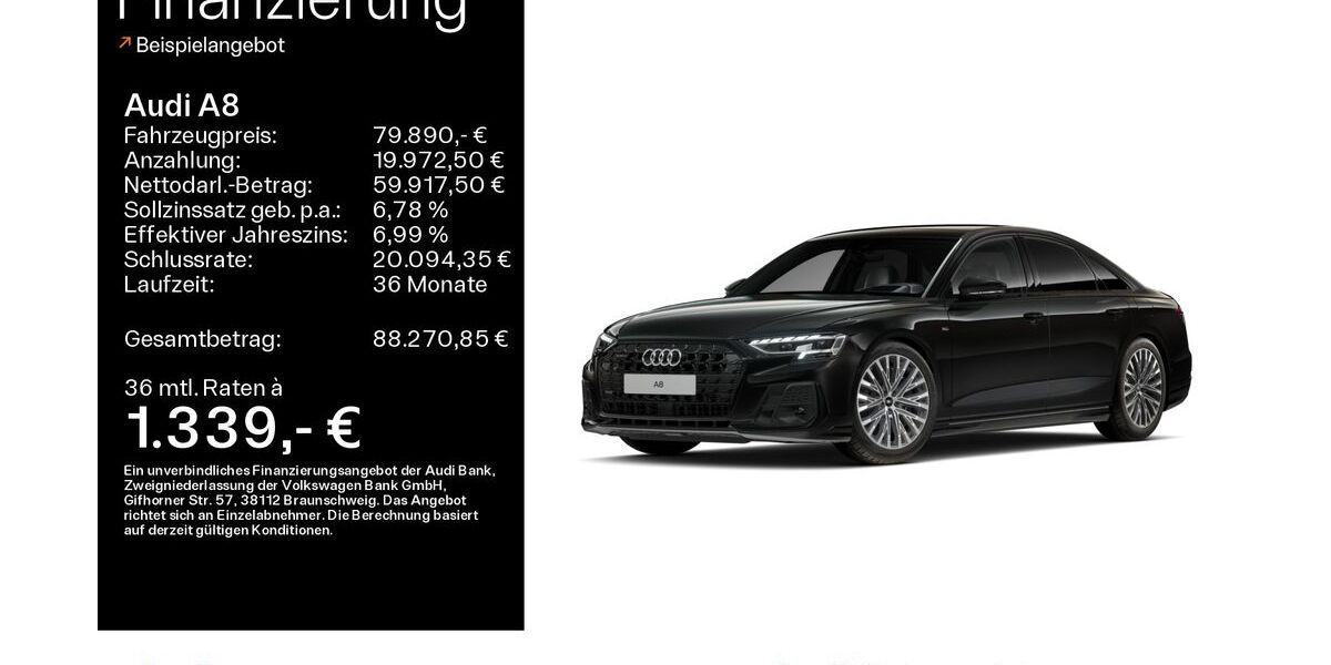 Audi A8 10.683 km 79.890 &euro; Hofheim 65719
