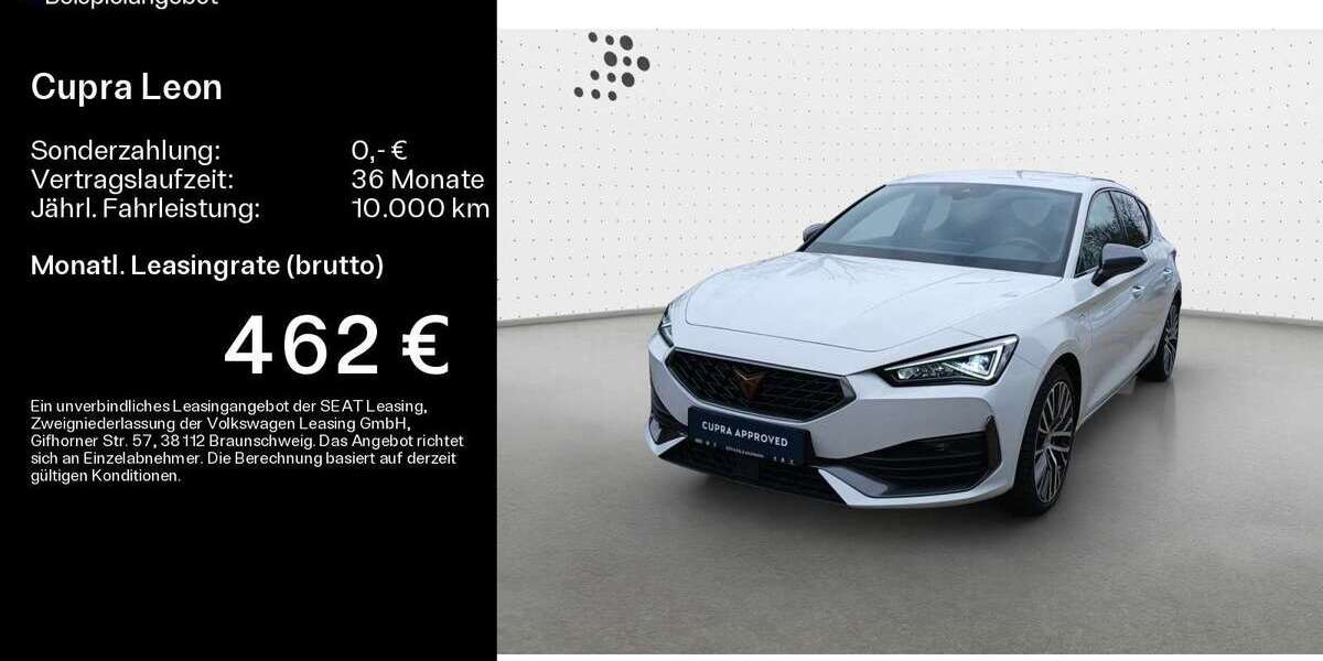 Cupra Leon 15.512 km 29.930 € Hofheim 65719