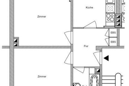 Wohnung Frankfurt am Main Bockenheim - 2 Zimmer, 46 m&sup2;, 586&euro; | Angebot:26688975