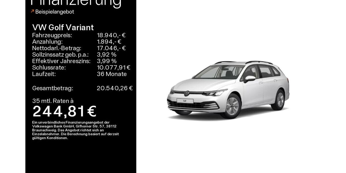 VW Golf 53.449 km 18.940 € Hofheim 65719