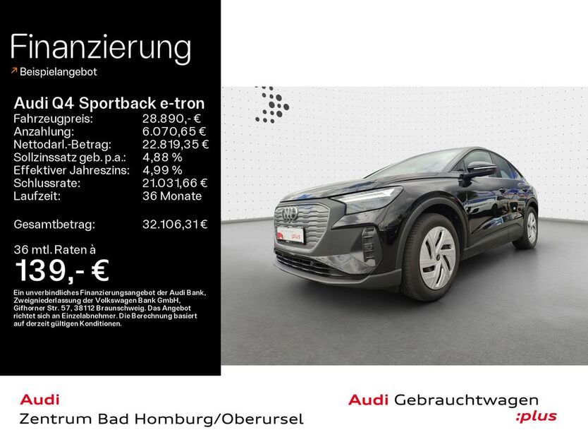 Audi Q4 e-tron 36.688 km 28.890 € Oberursel 61440