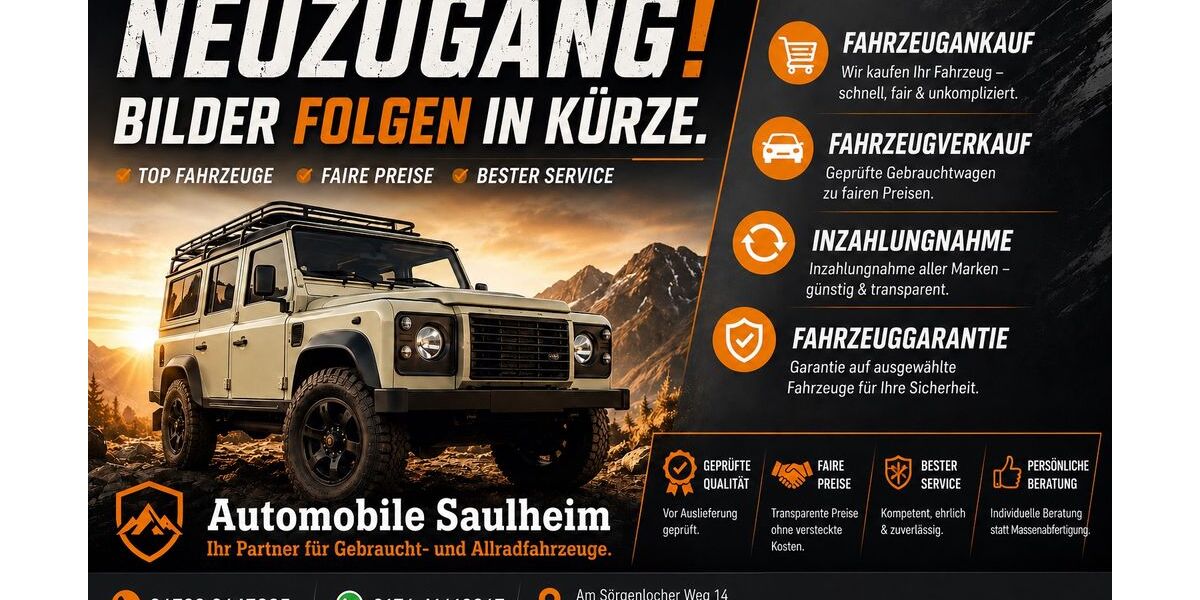 Land Rover Defender 215.000 km 30.900 &euro; Saulheim 55291