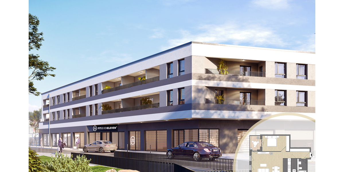 Etagenwohnung Hattersheim am Main Hattersheim - 2 Zimmer, 62 m&sup2;, 349.000&euro; | Angebot:24884715