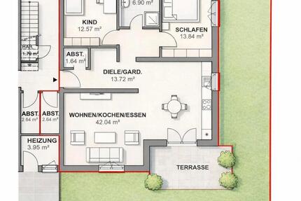Wohnung Katzenelnbogen - 3 Zimmer, 99 m&sup2;, 900&euro; | Angebot:25147947