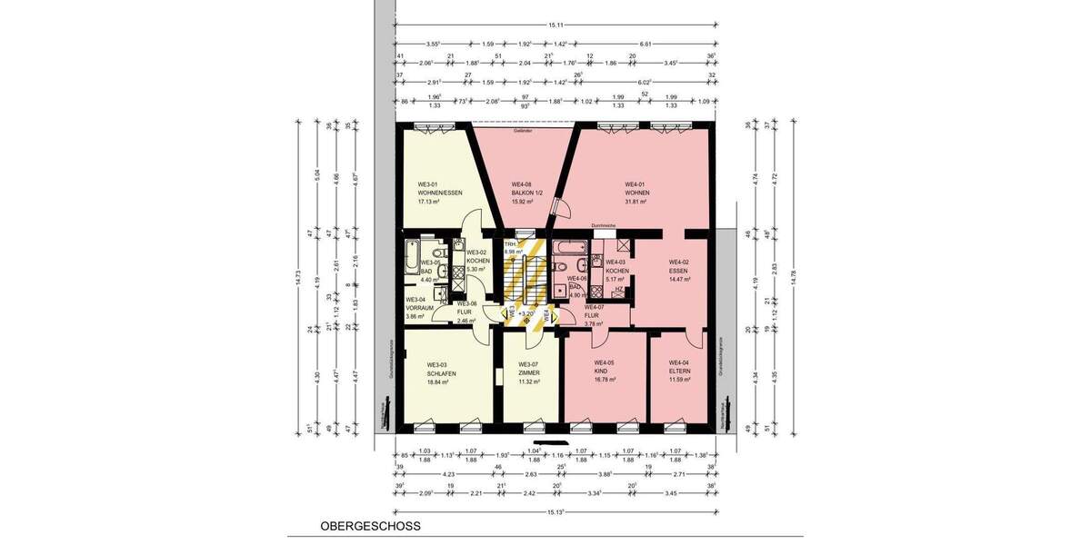 Denkmalgeschütztes 5-Parteienhaus mit großer Dachterrasse in Wiesbaden Nordost. Provisionsfrei. 1 zimmer