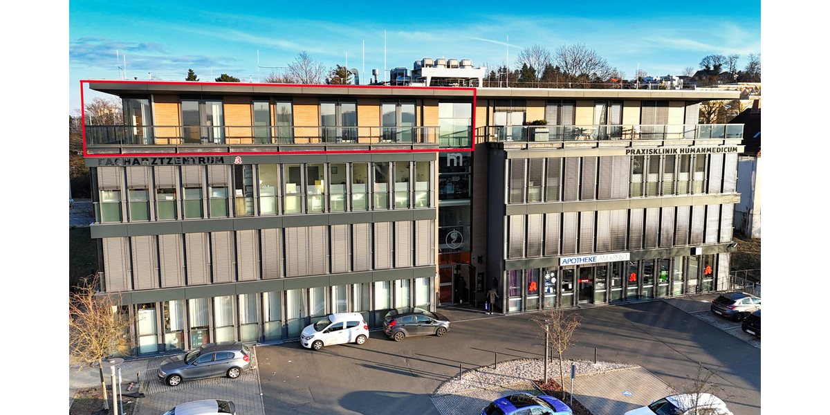 VERMIETET! Praxisfläche mit Penthouse-Feeling im Ärztehaus - Gewerbeobjekt Königstein | Angebot:26339473