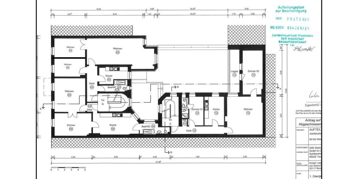 Etagenwohnung Wiesbaden Südost - 3 Zimmer, 88 m&sup2;, 569.000&euro; | Angebot:26701952