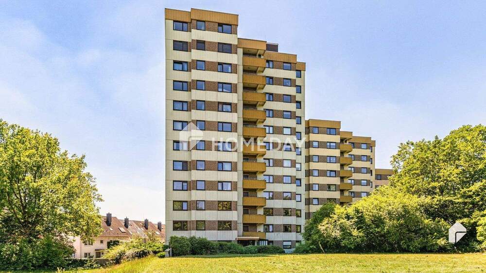 Panoramablick auf Frankfurt - modern geschnittene 3-Zimmer-Wohnung mit Südbalkon 3 zimmer