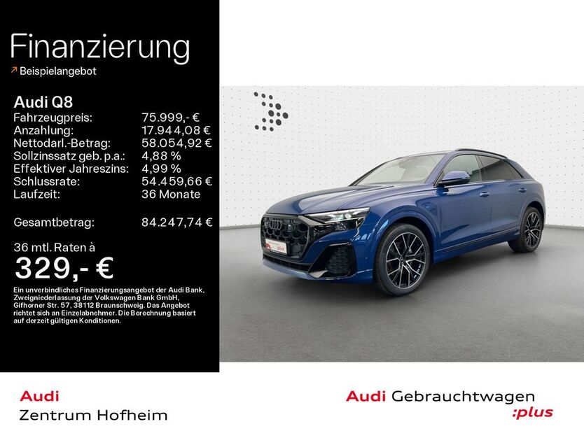 Audi Q8 29.223 km 75.999 € Hofheim 65719