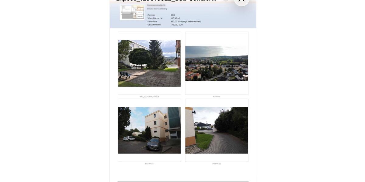 Etagenwohnung Bad Camberg - 3 Zimmer, 101 m&sup2;, 270.000&euro; | Angebot:25640875