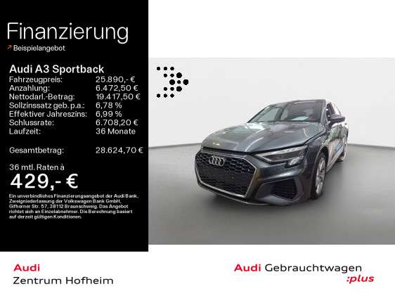 Audi A3 28.440 km 25.890 &euro; Hofheim 65719