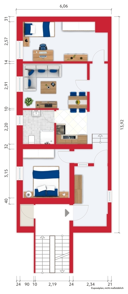 Gemütliche 3-Zimmer Citywohnung 3 zimmer
