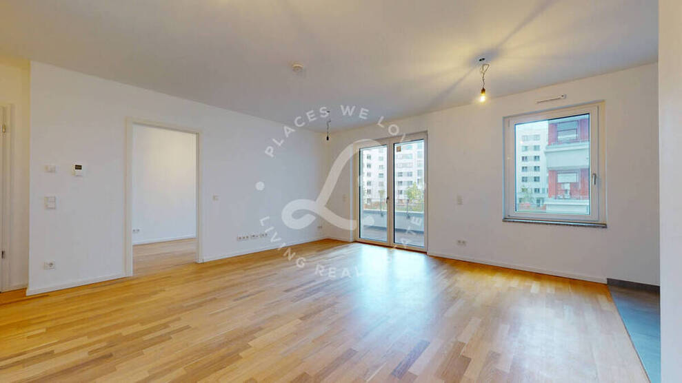 *Erstbezug Neubau* Effizient geschnittene 3-Zimmerwohnung inkl. Einbauküche und großem Südbalkon