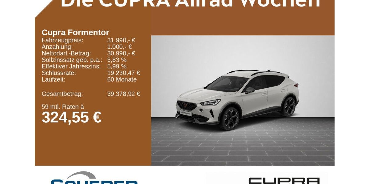 Cupra Formentor 11.082 km 31.490 &euro; Bingen / Rhein 55411