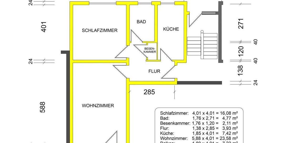 Erdgeschoßwohnung Wiesbaden Schierstein - 2 Zimmer, 65 m&sup2;, 900&euro; | Angebot:26338615