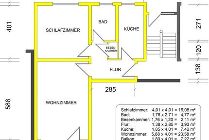 Wohnung Wiesbaden Schierstein - 2 Zimmer, 65 m&sup2;, 900&euro; | Angebot:26338615