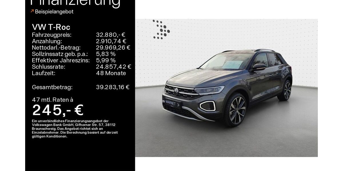 VW T-Roc 7.900 km 30.880 &euro; Bad Camberg 65520