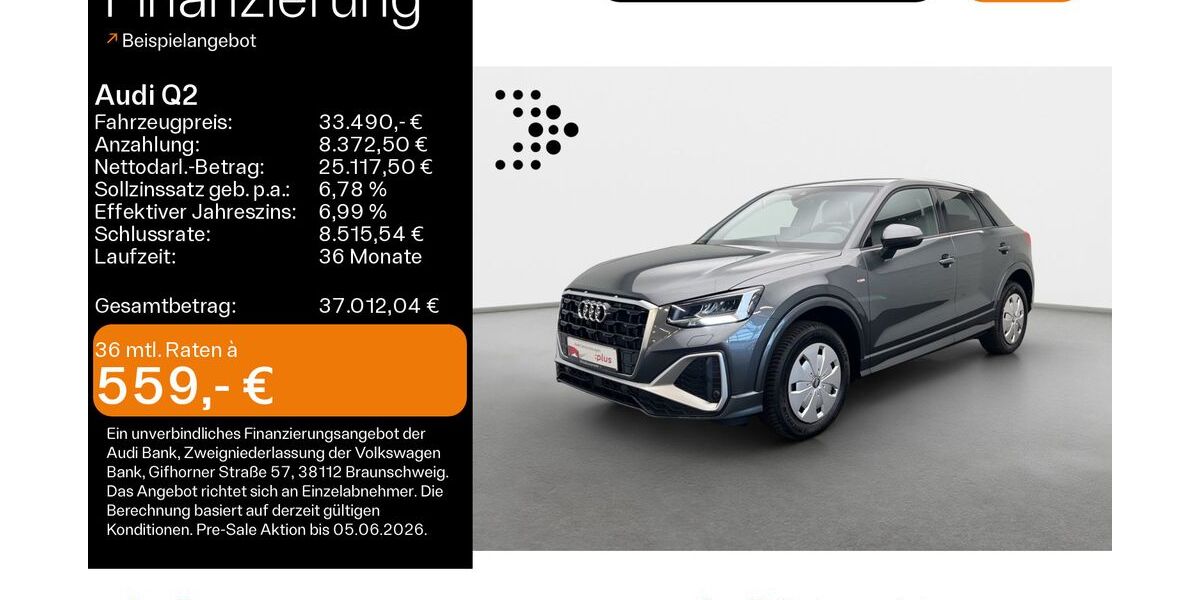 Audi Q2 2.662 km 33.490 &euro; Hofheim 65719
