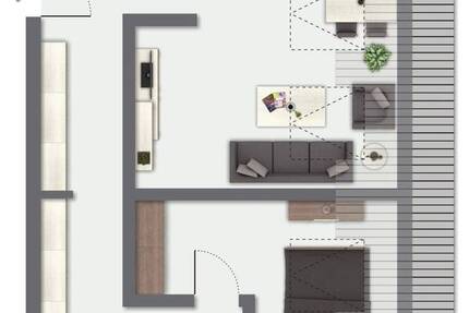Vermietete 3-Zimmer-Wohnung mit Tageslichtbad und gleich 2 Balkonen