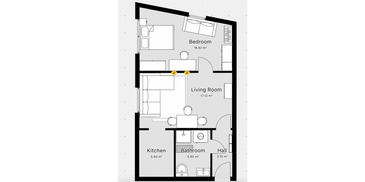 Ruhige Altbauwohnung im Westend - möblierte Untermiete ab Mai 2 zimmer