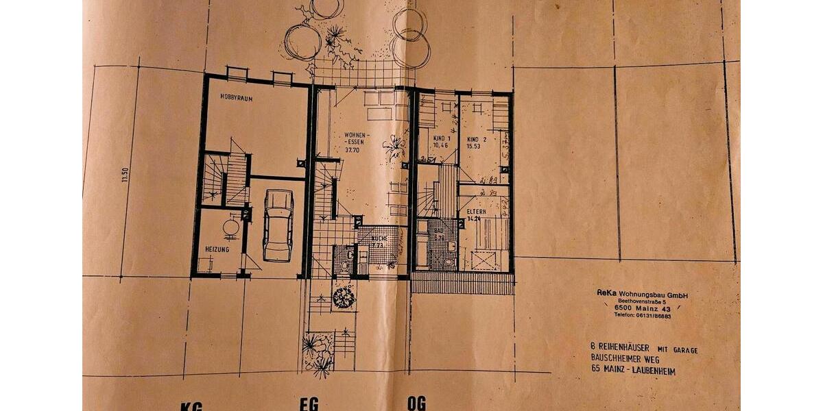 Reihenhaus Mainz Laubenheim - 4 Zimmer, 110 m&sup2;, 535.000&euro; | Angebot:26217265