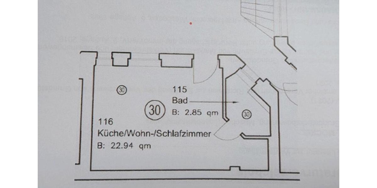 Etagenwohnung Wiesbaden Klarenthal - 1 Zimmer, 26 m&sup2;, 86.000&euro; | Angebot:26675159