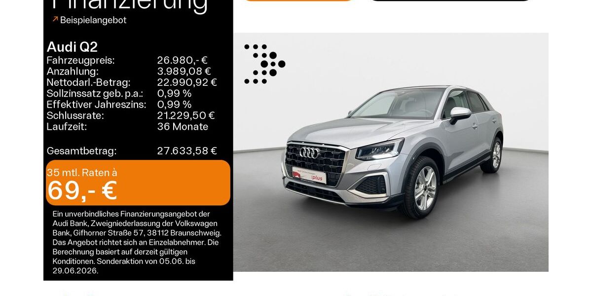 Audi Q2 6.302 km 25.999 &euro; Hofheim 65719