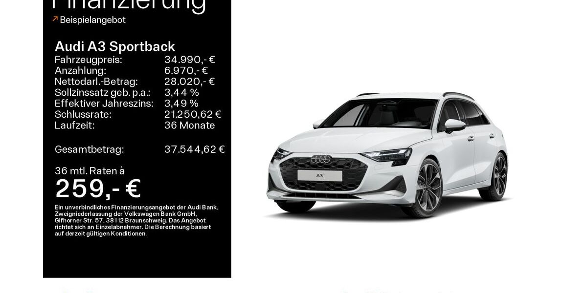 Audi A3 5.649 km 34.990 &euro; Hofheim 65719