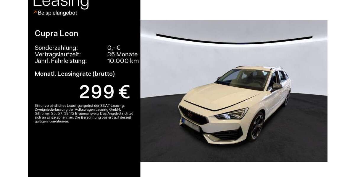 Cupra Leon 75.266 km 22.490 &euro; Mainz-Kastell (Wiesbaden) 55252
