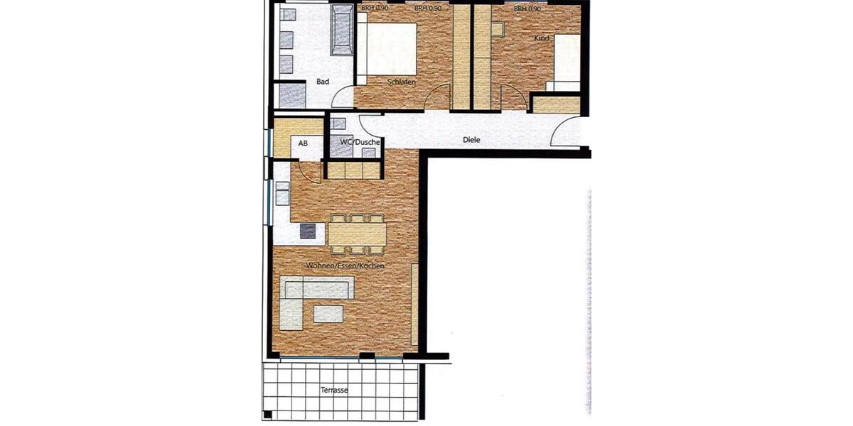 Hochwertige teilmöblierte 3-Zimmer-Etagenwohnung mit Balkon! 3 zimmer