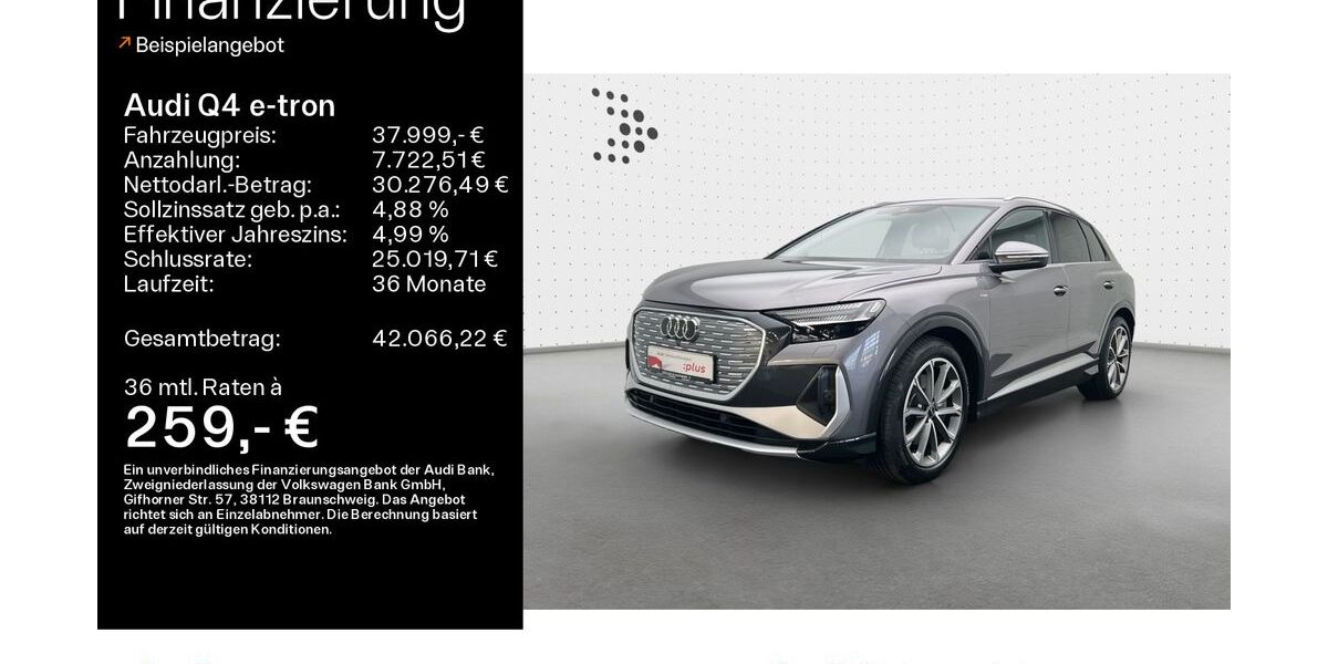 Audi Q4 e-tron 14.354 km 37.999 € Hofheim 65719