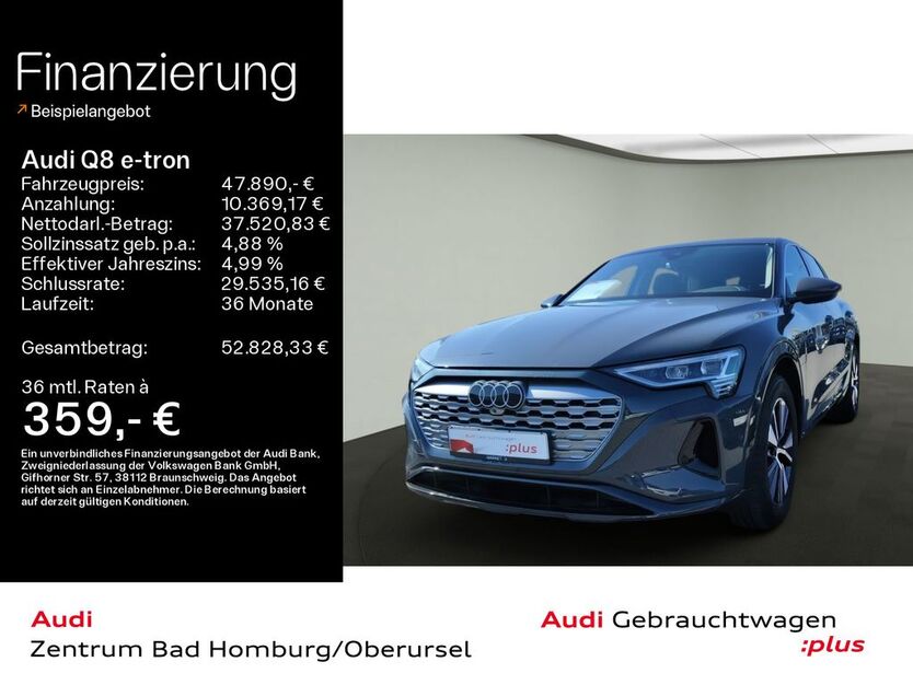 Audi Q8 e-tron 18.561 km 45.890 € Oberursel 61440