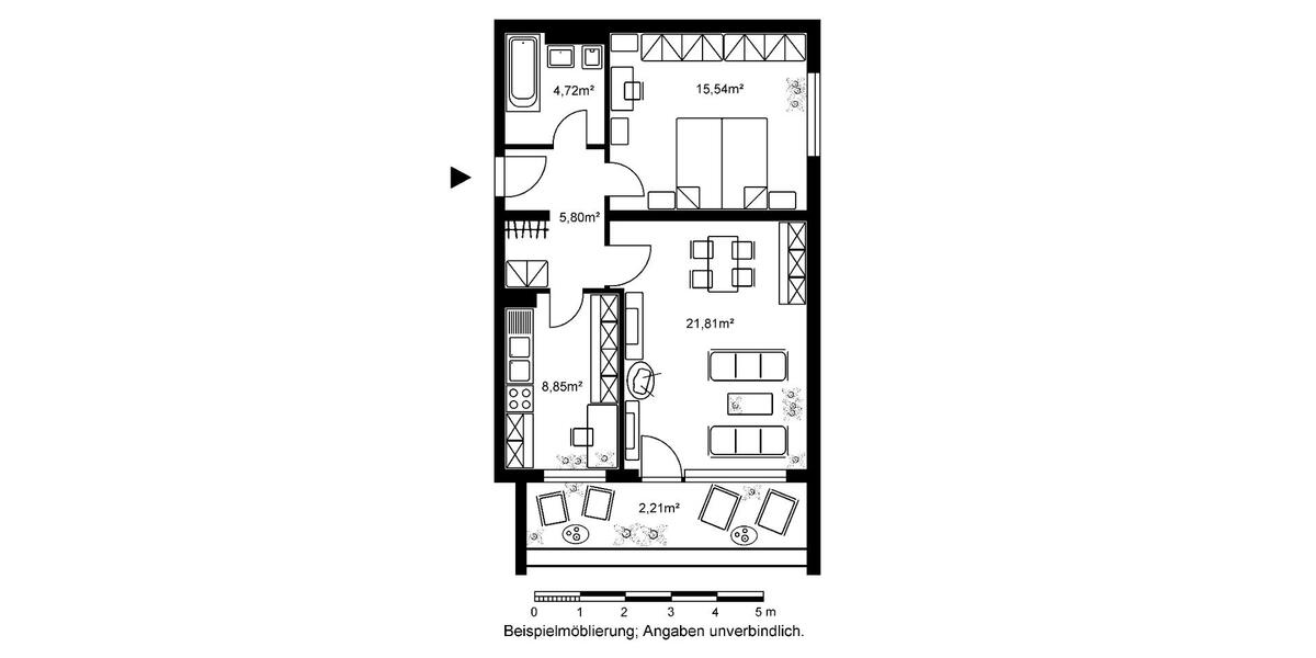 2-Zimmerwohnung im Schelmengraben 2 zimmer