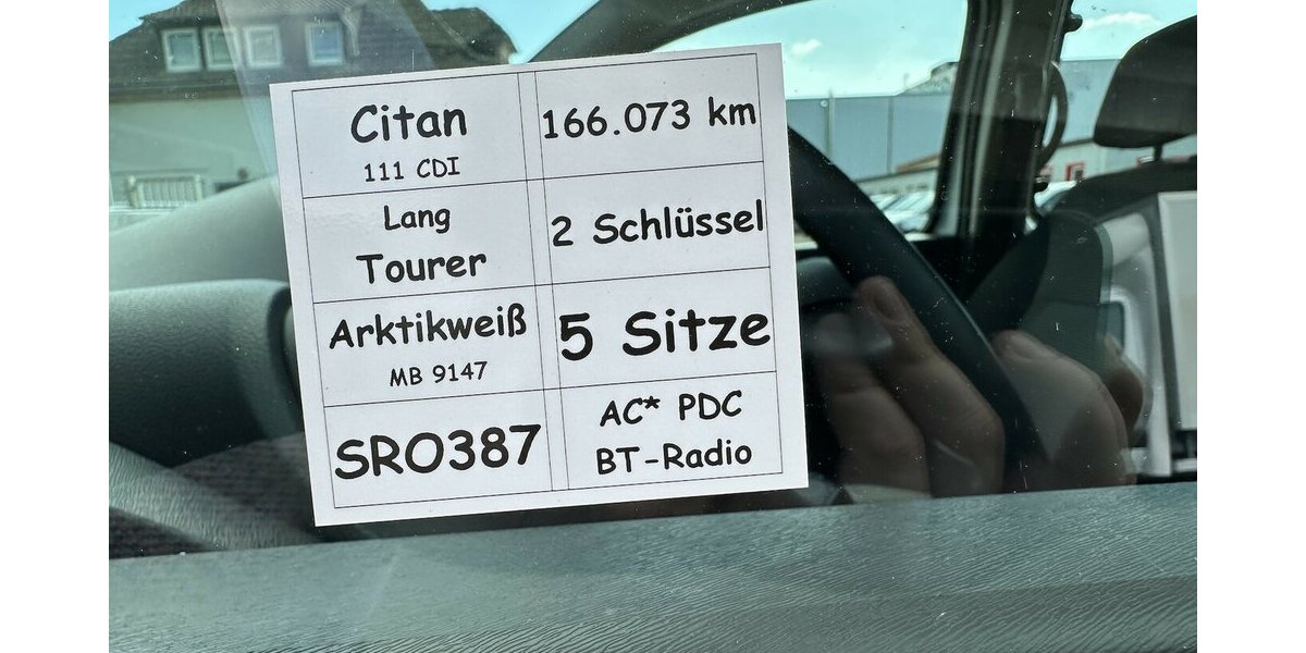 Mercedes-Benz Citan 111 CDI Tourer lang 166.073 km 10.472 € Mainz 55122