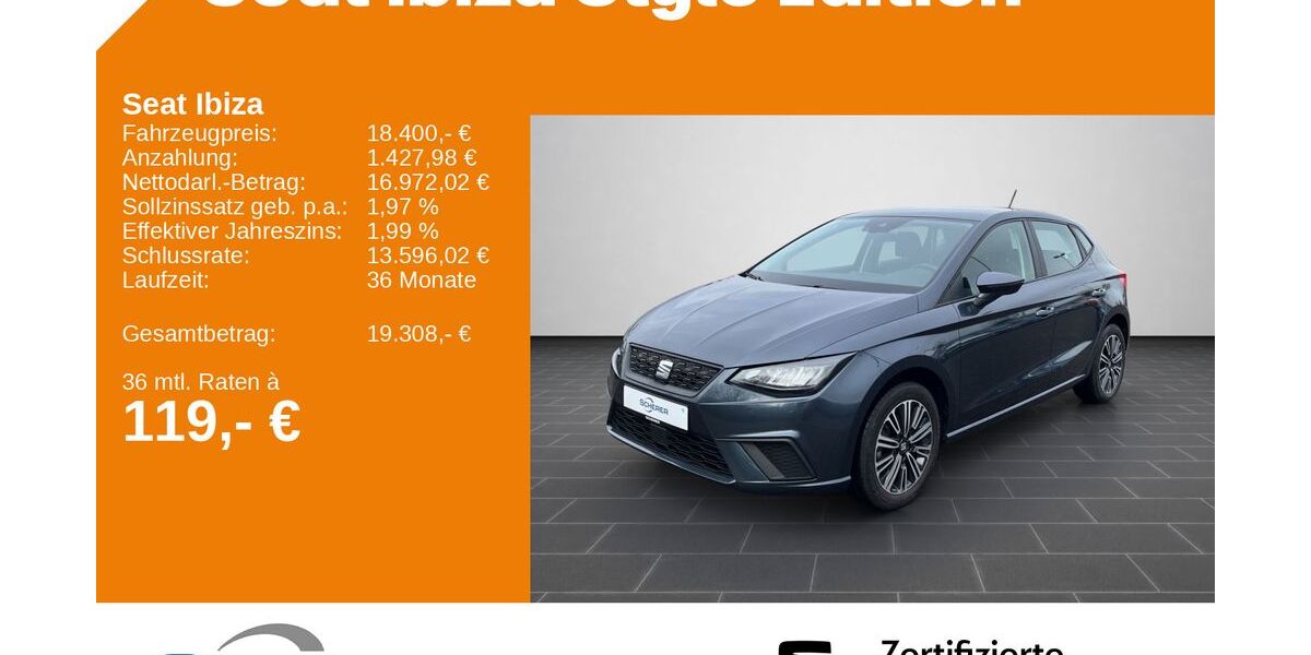 Seat Ibiza 17.229 km 16.600 &euro; Mainz 55129