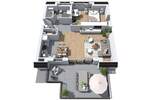 3 Zimmer-Wohnung mit eigenem Garten, Einbauküche und Tiefgaragenstellplatz