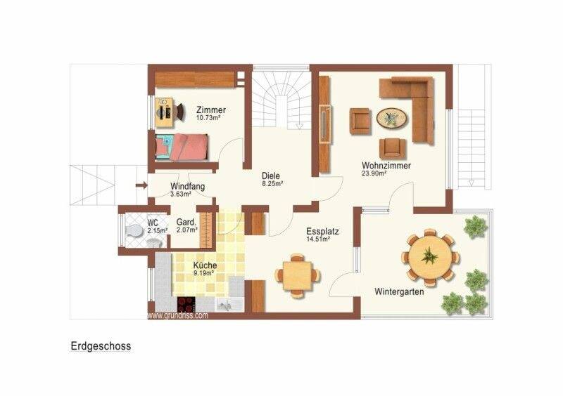* Oestrich-Winkel: Freistehendes Einfamilienhaus in direkter Feldrandlage * 6 zimmer