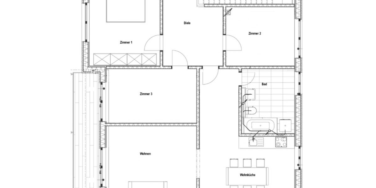 4-Zi-Wohnung direkt am Wald (Zwischenmiete 5-12 Monate) 4 zimmer