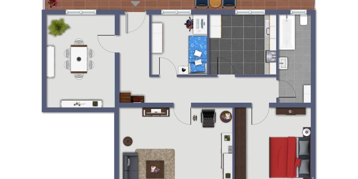 Etagenwohnung Mainz Ebersheim - 4 Zimmer, 108 m&sup2;, 1.400&euro; | Angebot:26350786