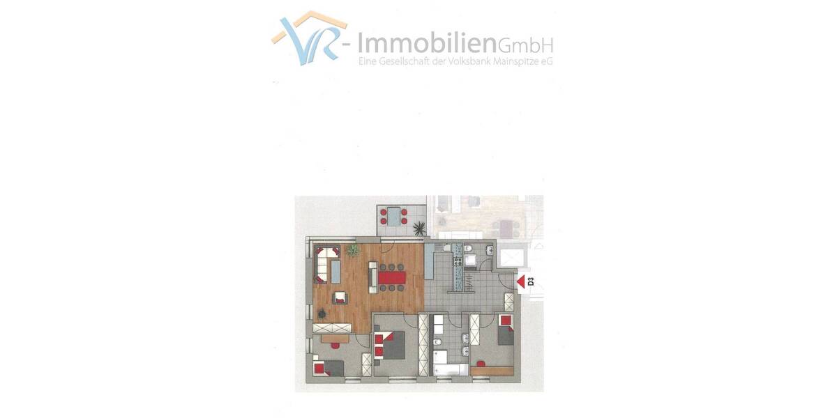 Etagenwohnung Ginsheim-Gustavsburg Gustavsburg - 4 Zimmer, 108 m&sup2;, 459.000&euro; | Angebot:26797422
