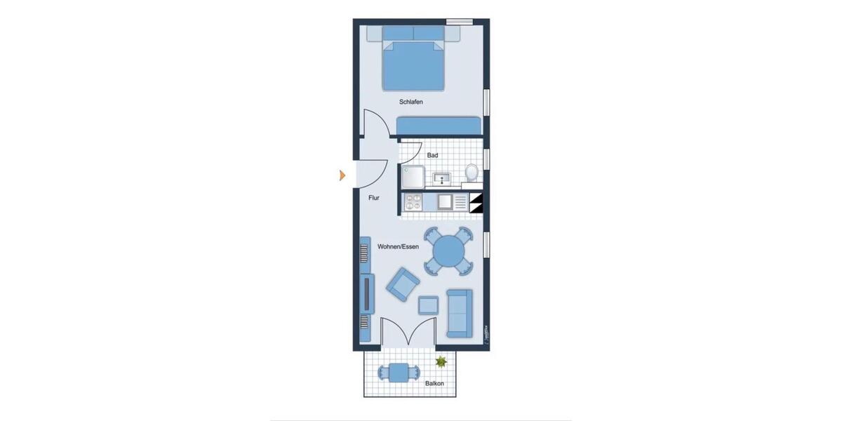 Erdgeschoßwohnung Nackenheim - 2 Zimmer, 42 m&sup2;, 209.900&euro; | Angebot:27029131