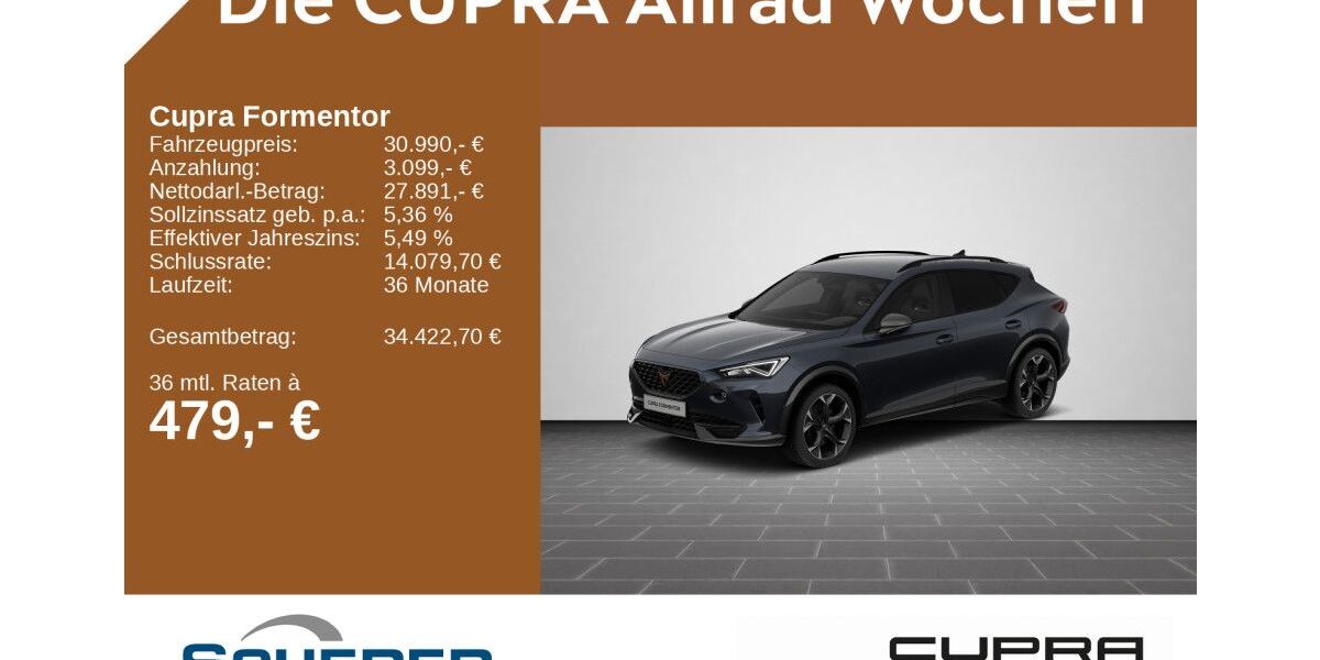 Cupra Formentor 29.604 km 30.390 &euro; Bingen / Rhein 55411