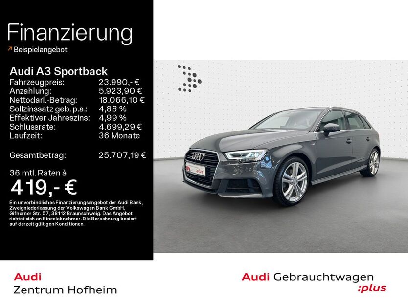 Audi A3 85.583 km 22.980 € Hofheim 65719