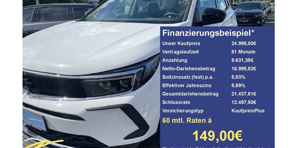 Opel Grandland (X) 14.000 km 24.995 &euro; Rüsselsheim 65428