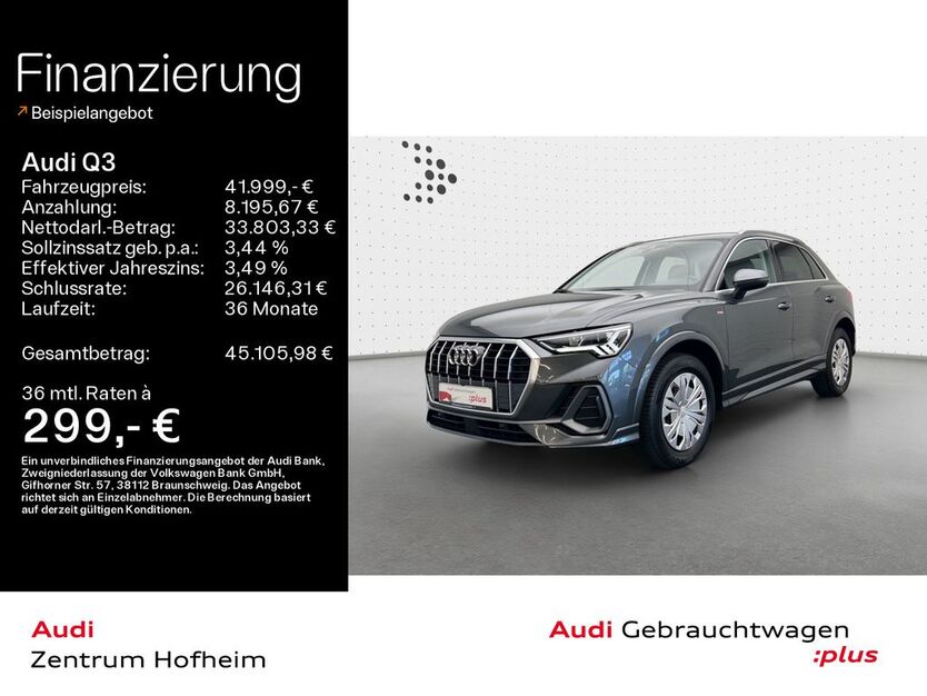 Audi Q3 28.521 km 40.999 € Hofheim 65719
